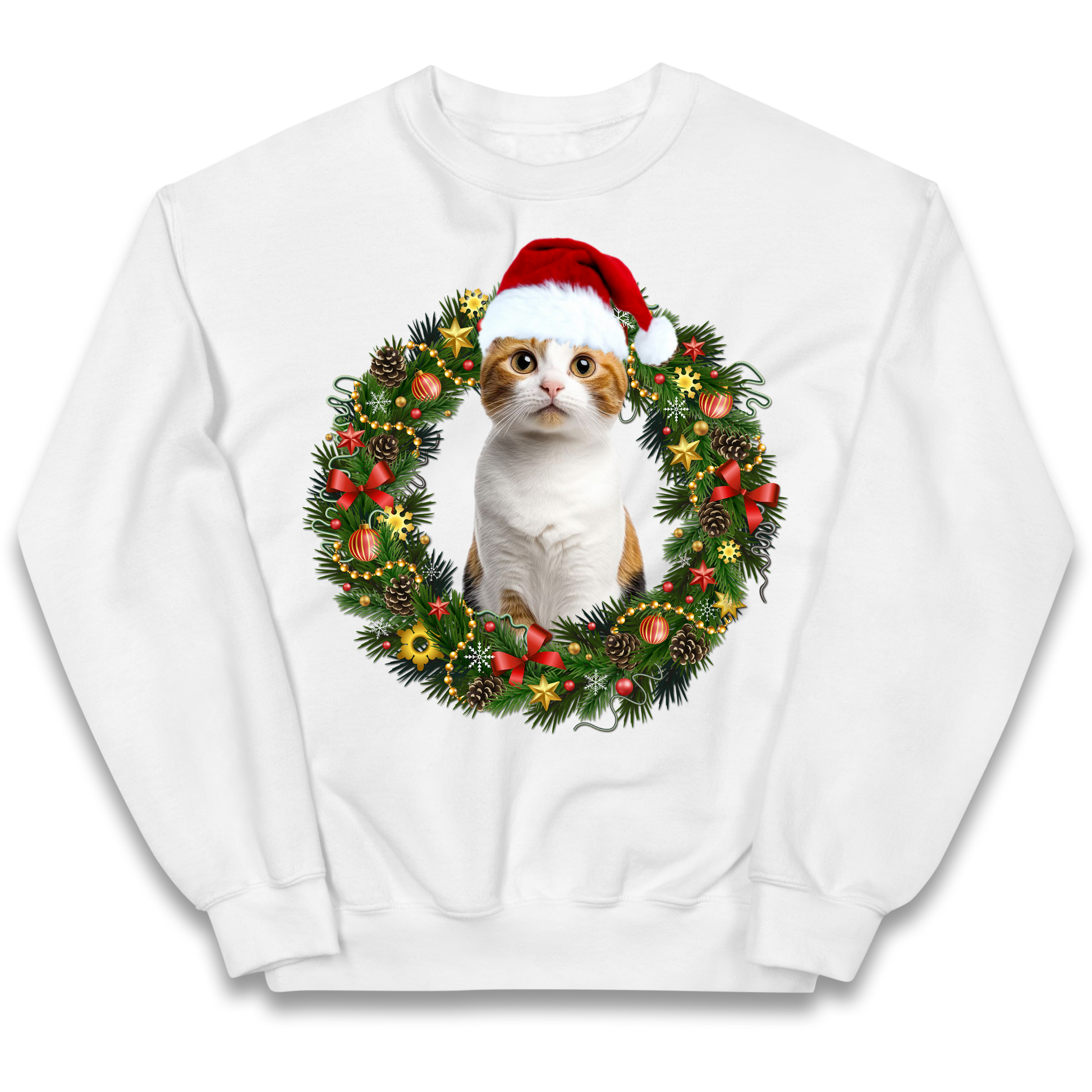 Cat Christmas kids sweatshirt