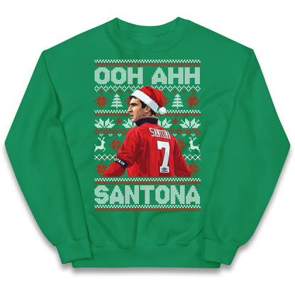 M'nchester United Christmas Kids Jumper