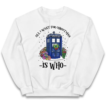 Dr Who Christmas kids sweatshirt