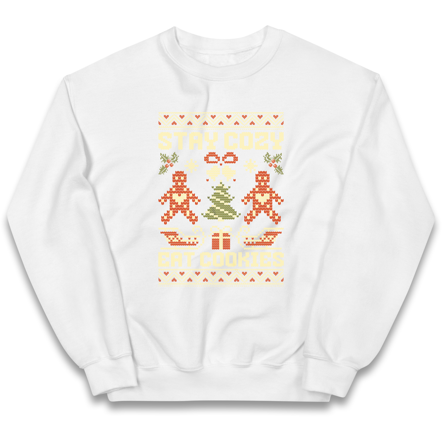 Stay Cozy Eat Cookies Christmas kids sweatshirt