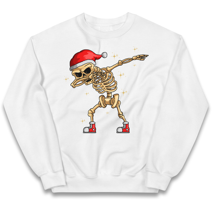 Santa Skellington Dabbing Christmas kids sweatshirt
