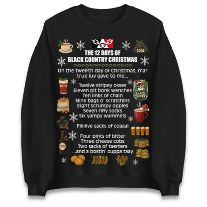 The 12 Days of Black Country Christmas Jumper