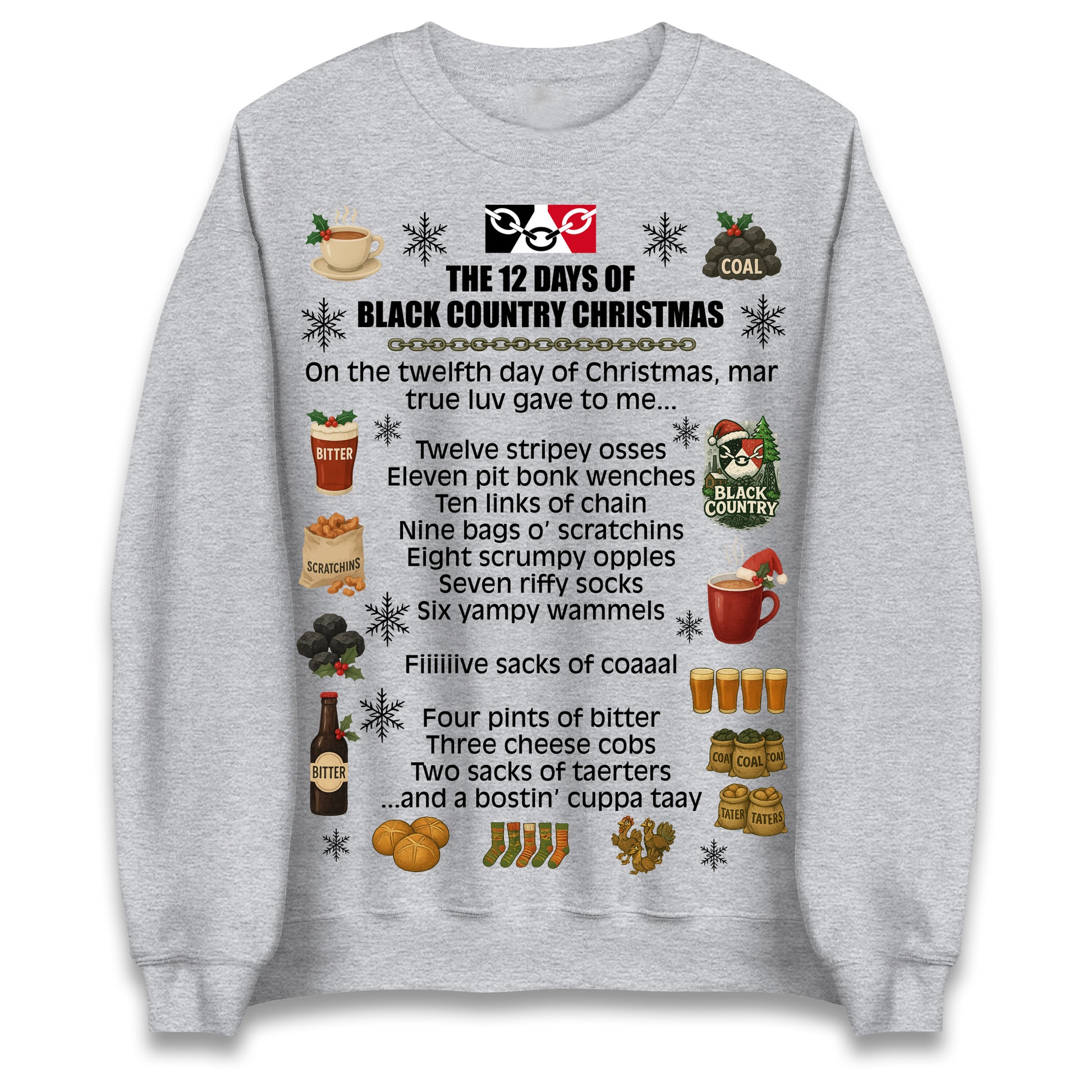 The 12 Days of Black Country Christmas Jumper
