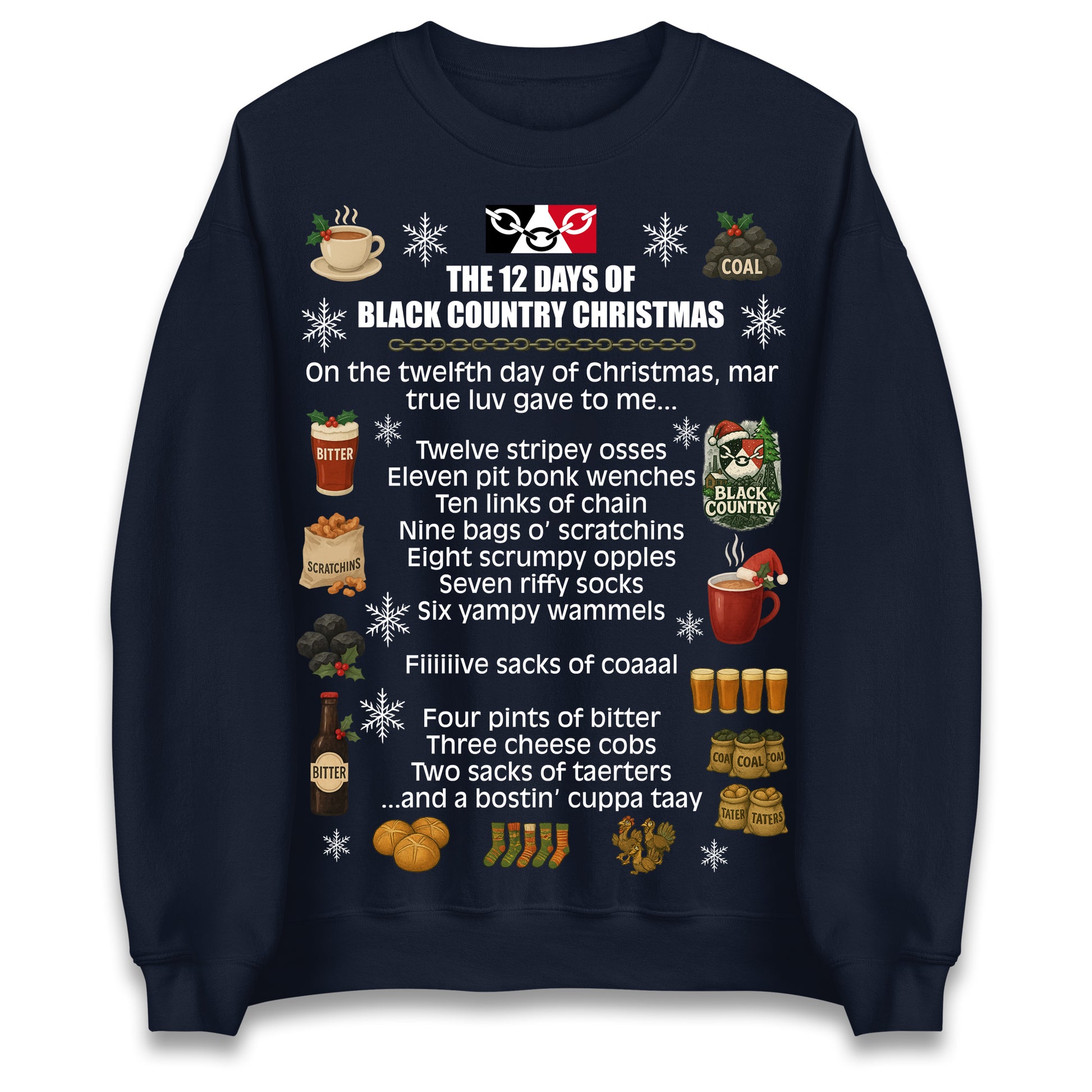 The 12 Days of Black Country Christmas Jumper