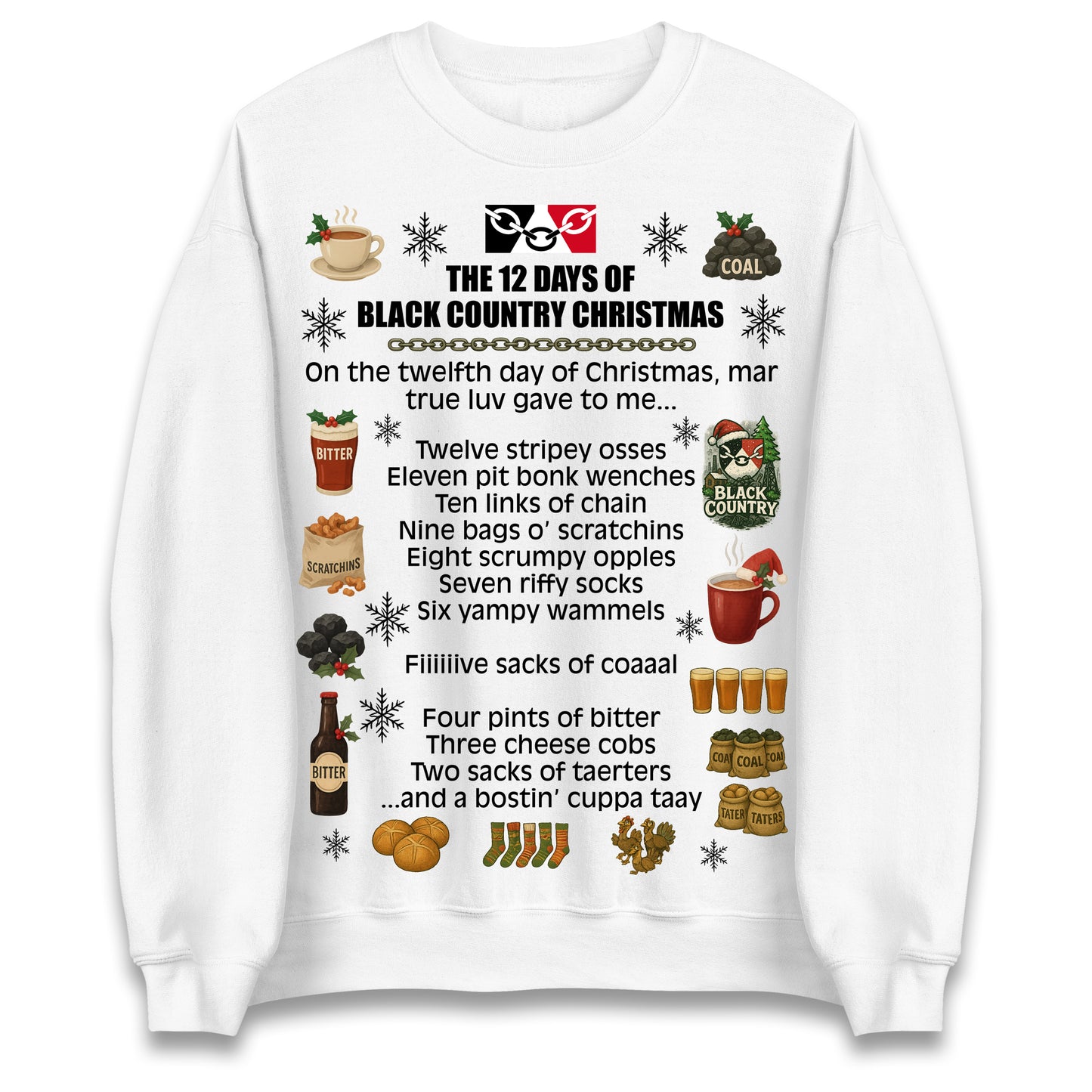 The 12 Days of Black Country Christmas Jumper