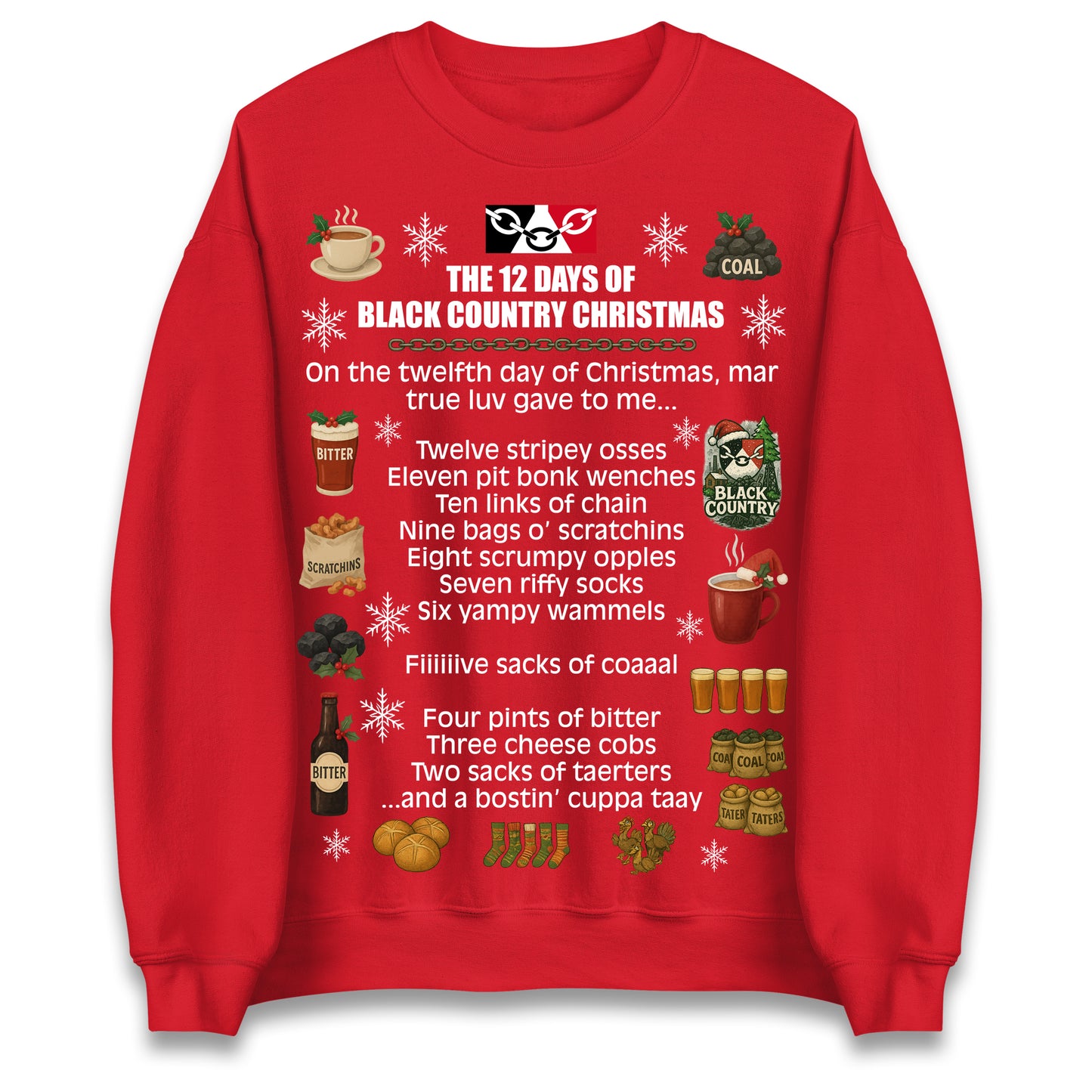The 12 Days of Black Country Christmas Jumper