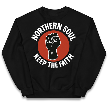 Northern Soul Keep The Faith kids sweatshirt