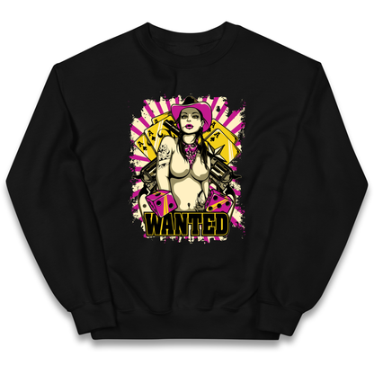 Wanted Ace Of Spades kids sweatshirt