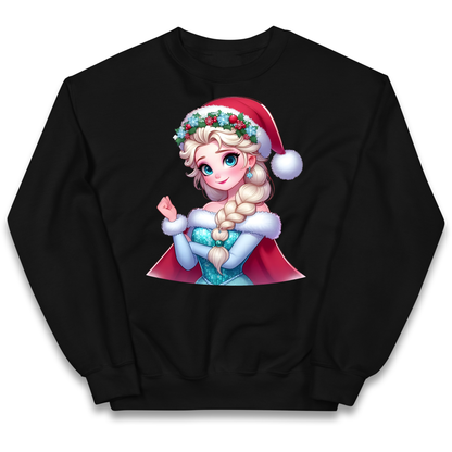 Elsa Frozen Santa kids sweatshirt