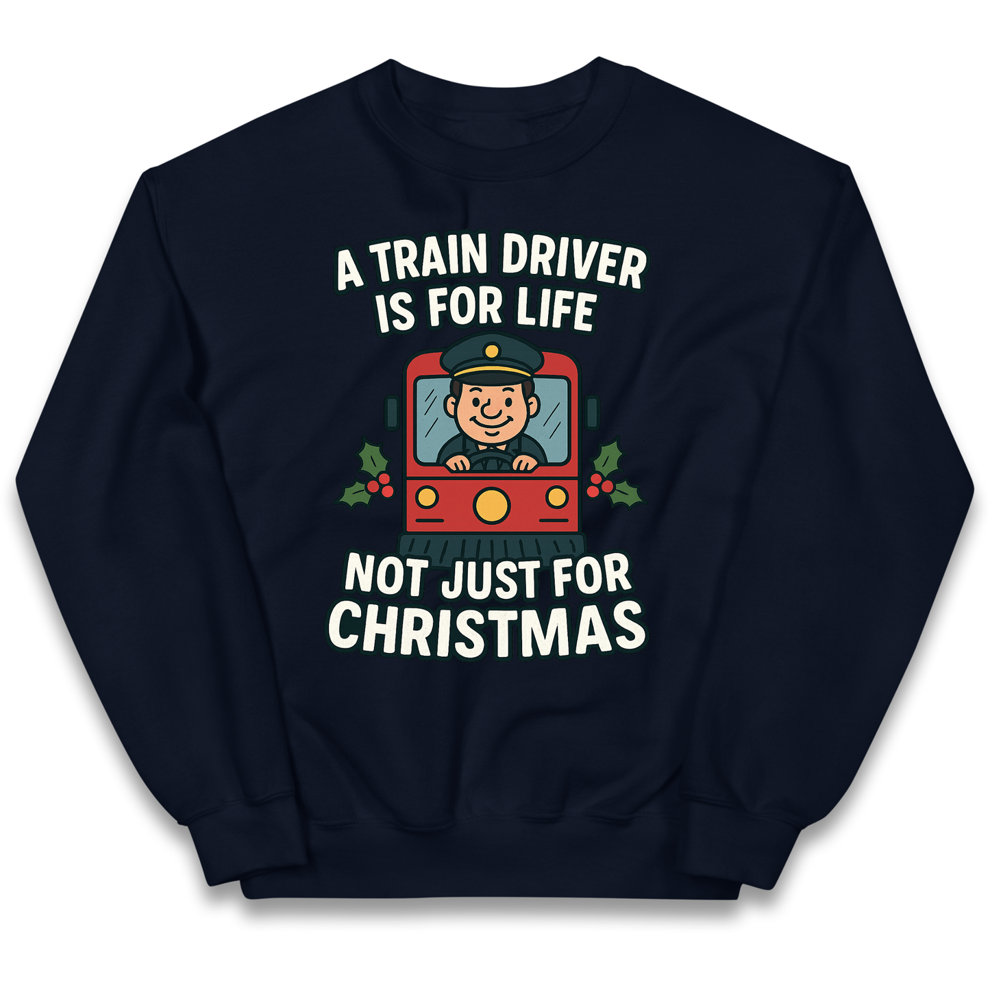 Train Driver Christmas Kids Jumper