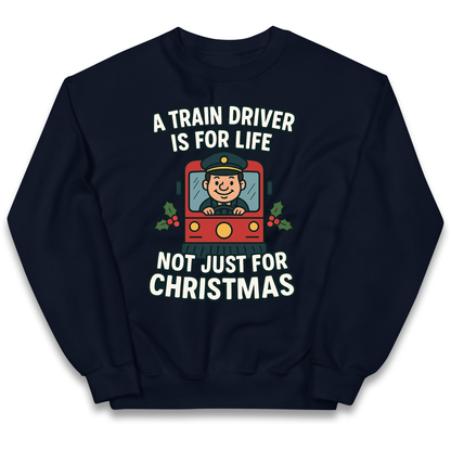 Train Driver Christmas Kids Jumper