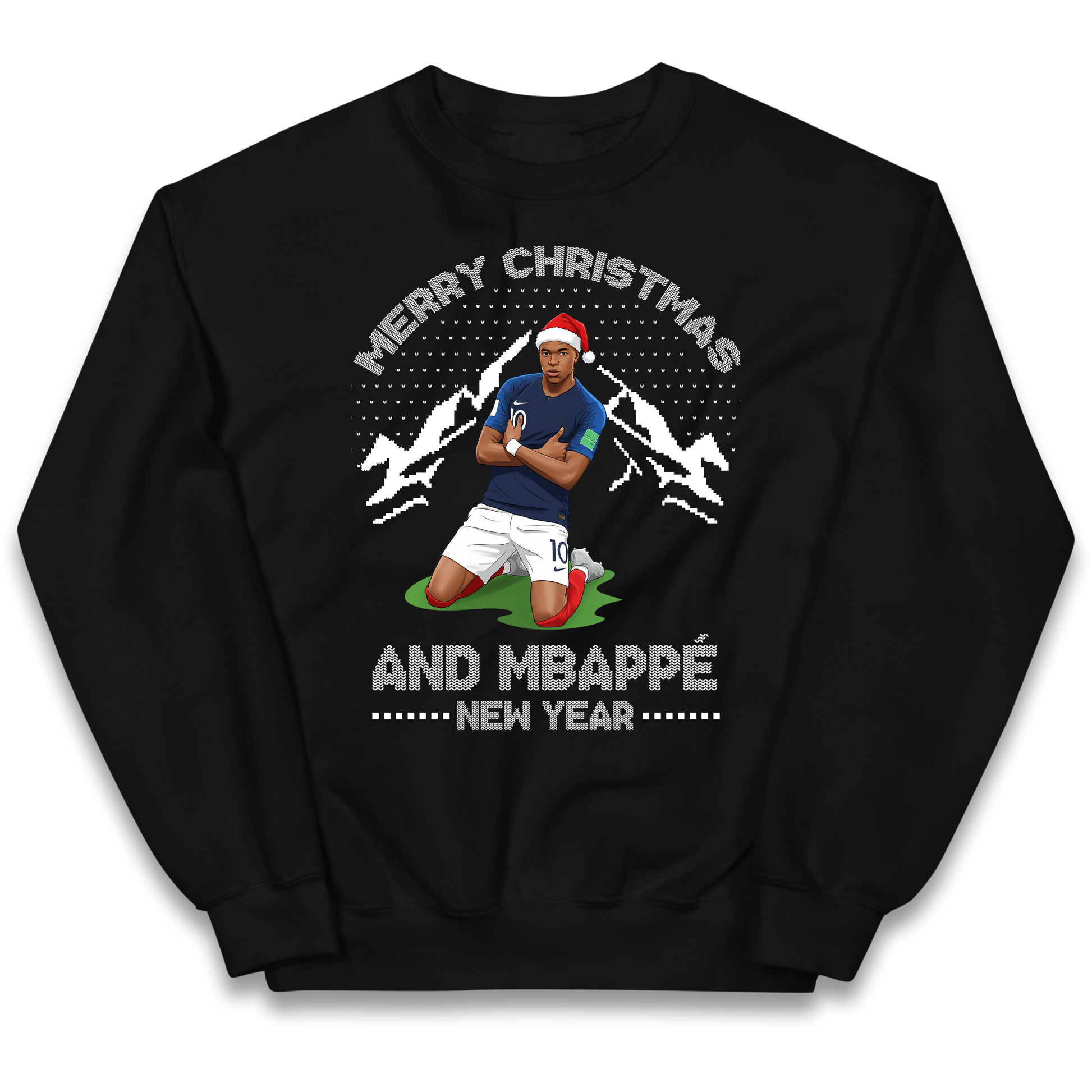 Mbappe Christmas Kids Sweatshirt