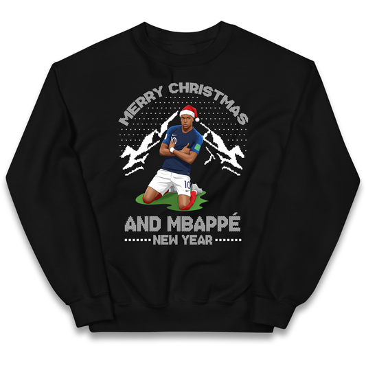 Mbappe Christmas Kids Sweatshirt