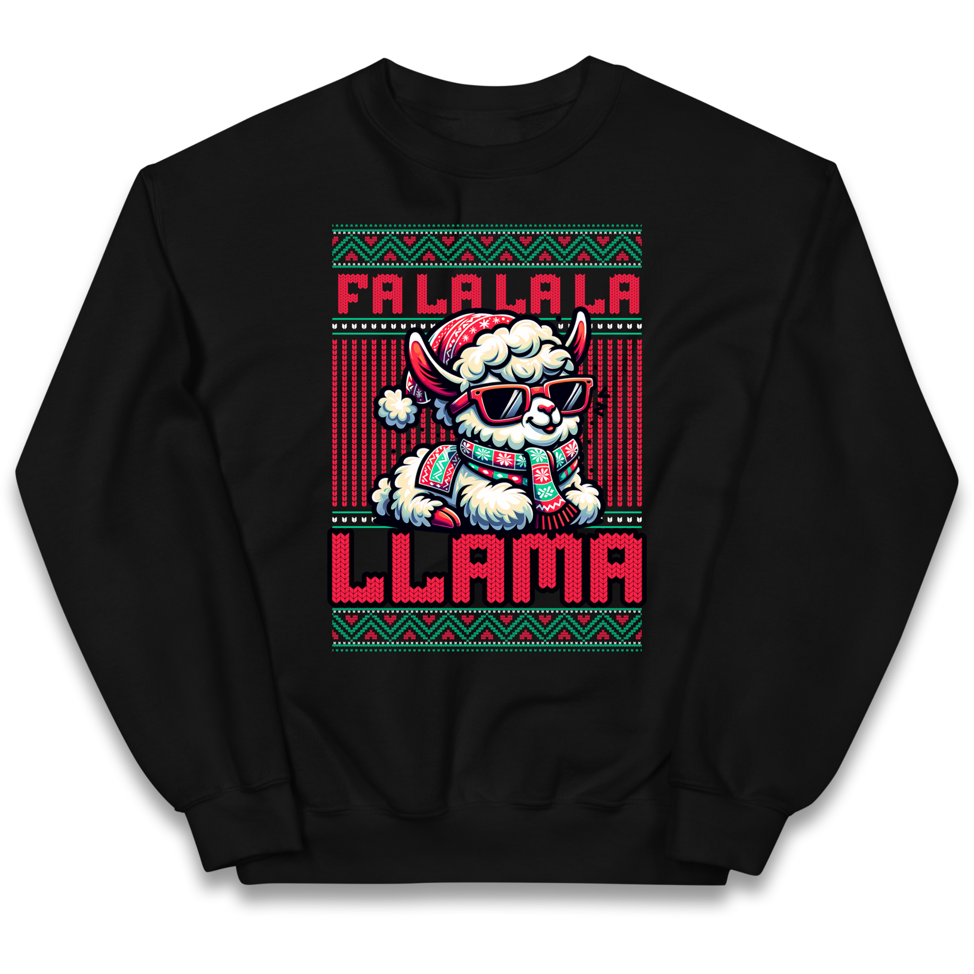 FA LA LA LA LLAMA kids sweatshirt