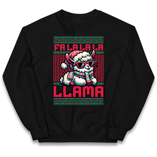 FA LA LA LA LLAMA kids sweatshirt