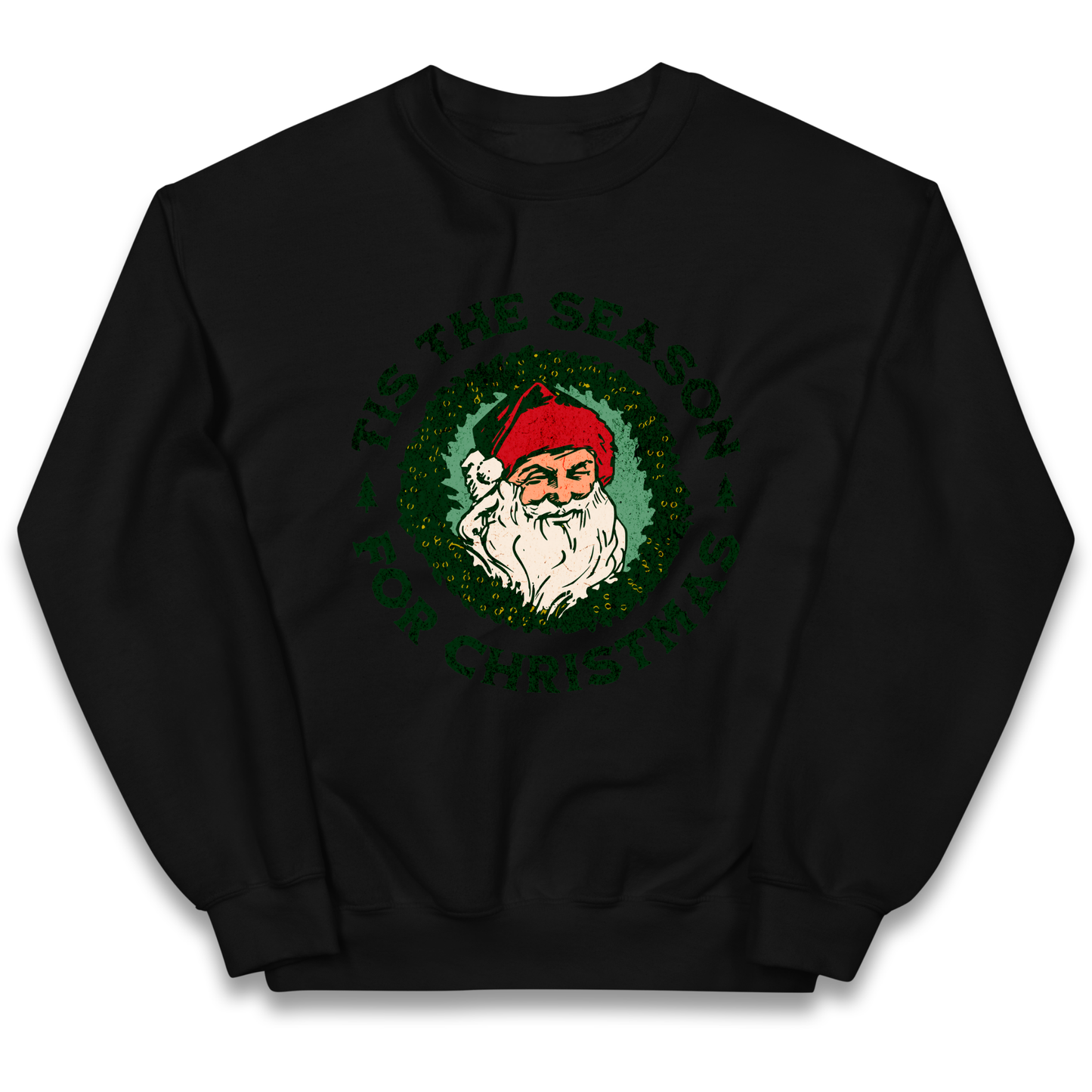 Tis The Season Santa Claus Christmas kids sweatshirt