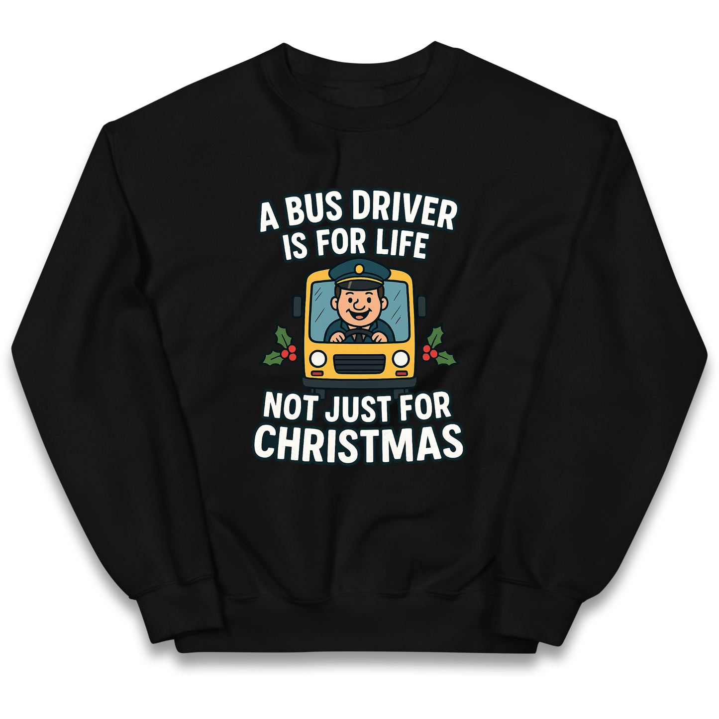 Bus Driver Christmas Kids Jumper