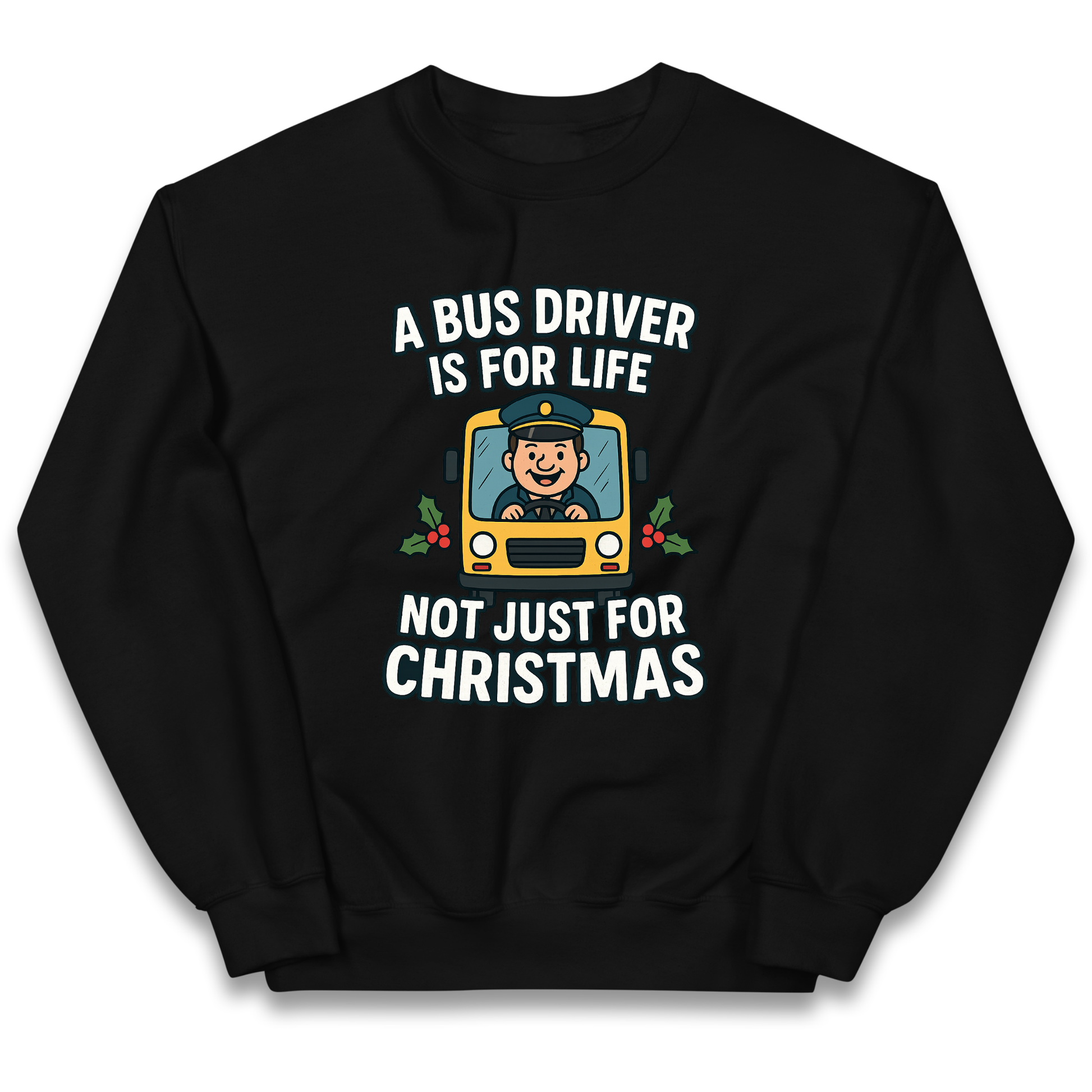Bus Driver Christmas Kids Jumper