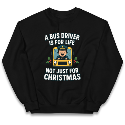 Bus Driver Christmas Kids Jumper