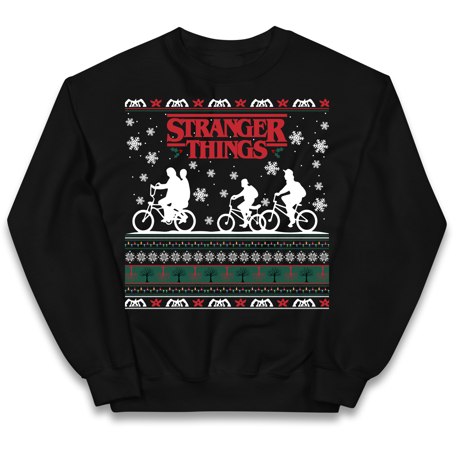 Stranger Things Christmas kids sweatshirt