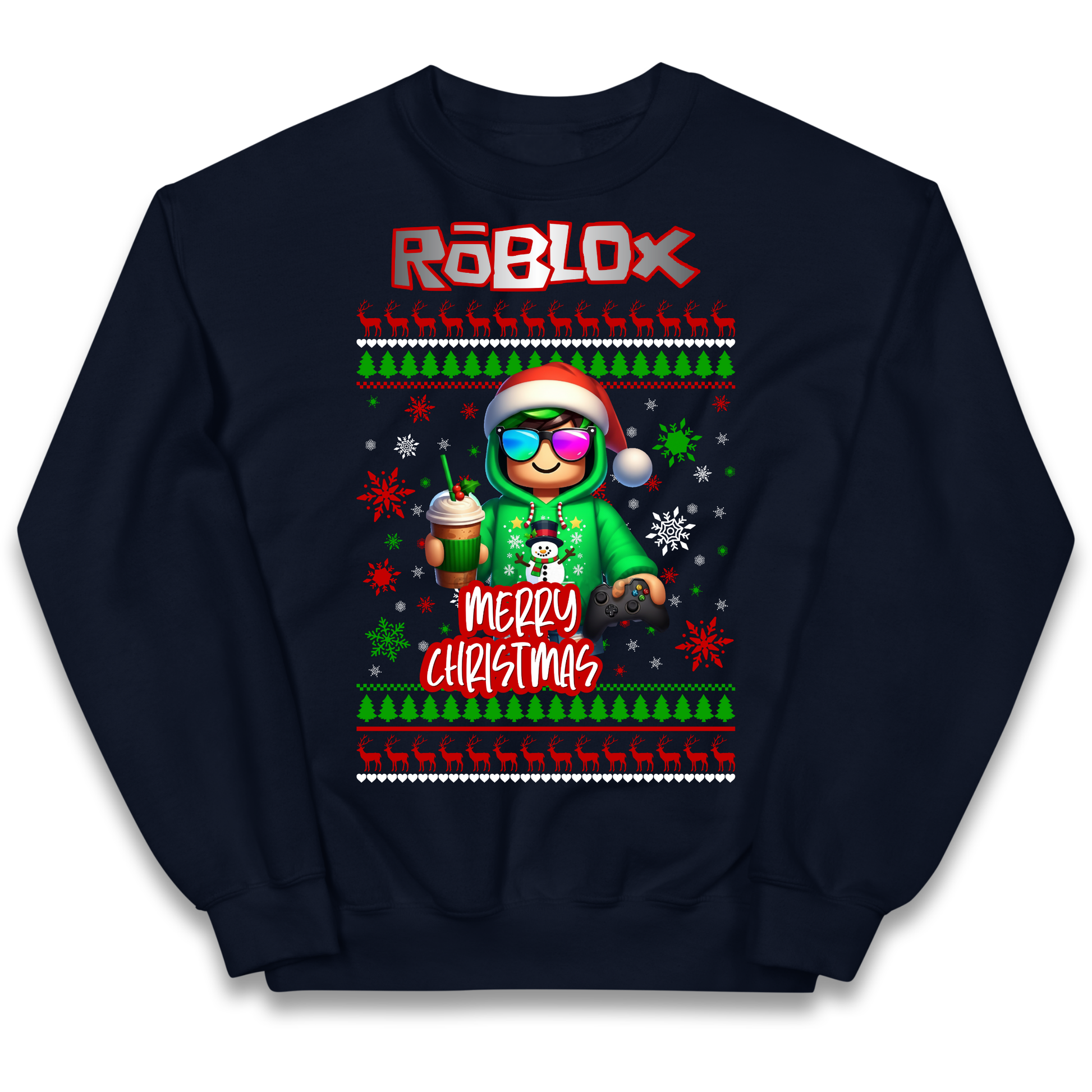Roblox Merry Christmas Kids Jumper