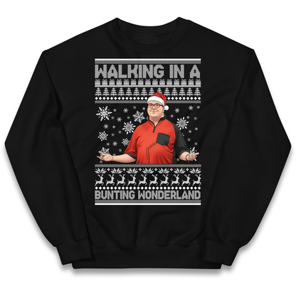 Bunting Wonderland Kids Sweatshirt