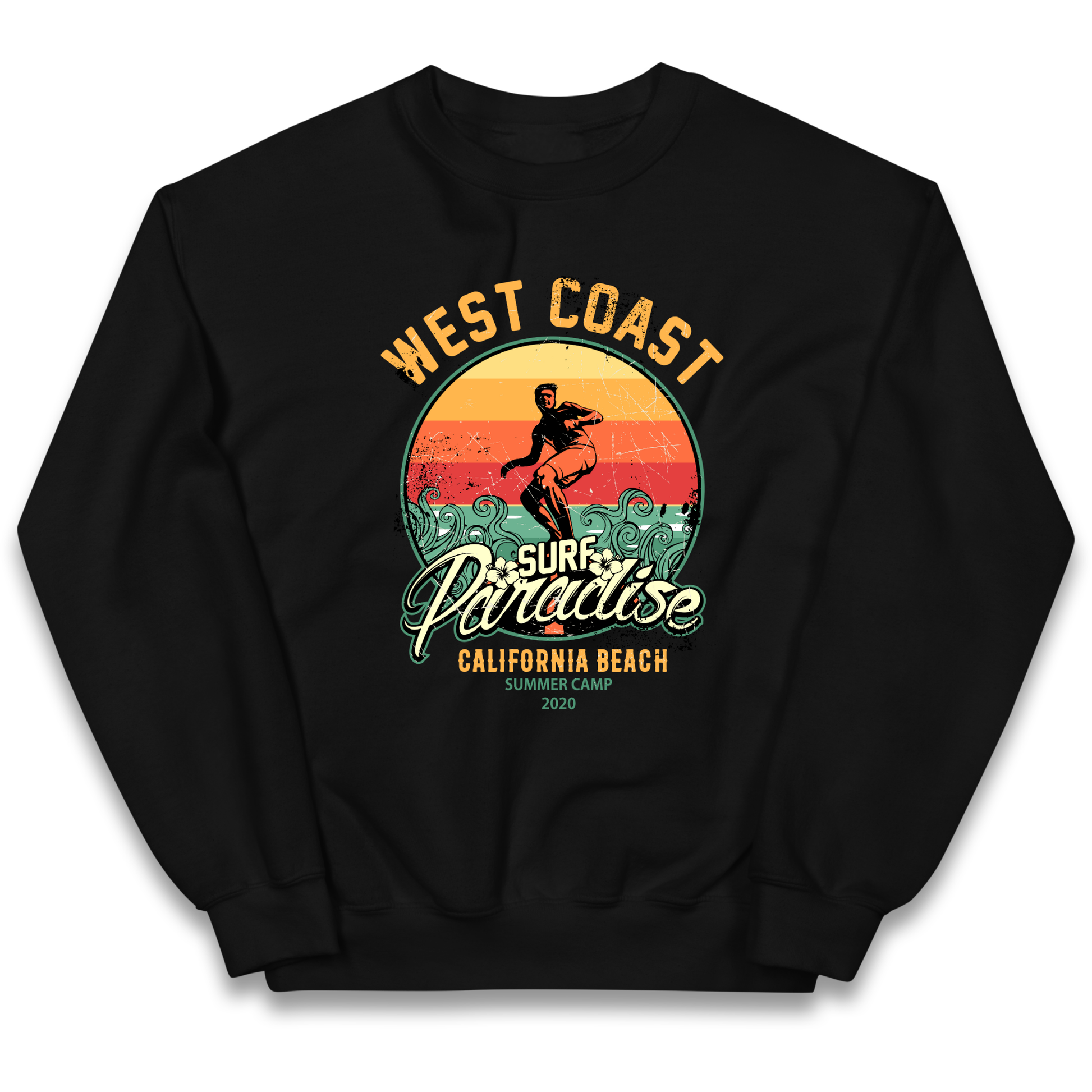 West Coast Surf Paradise kids sweatshirt