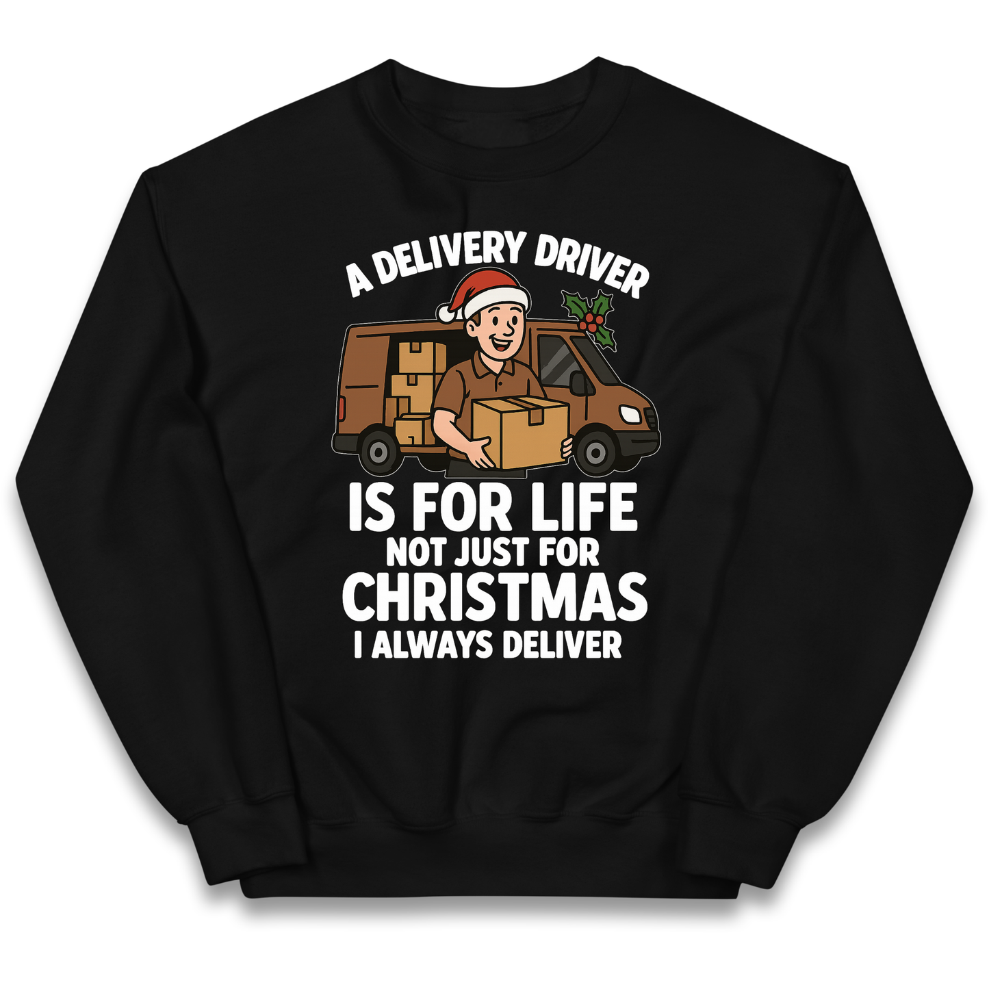 Delivery Driver Christmas Kids Jumper