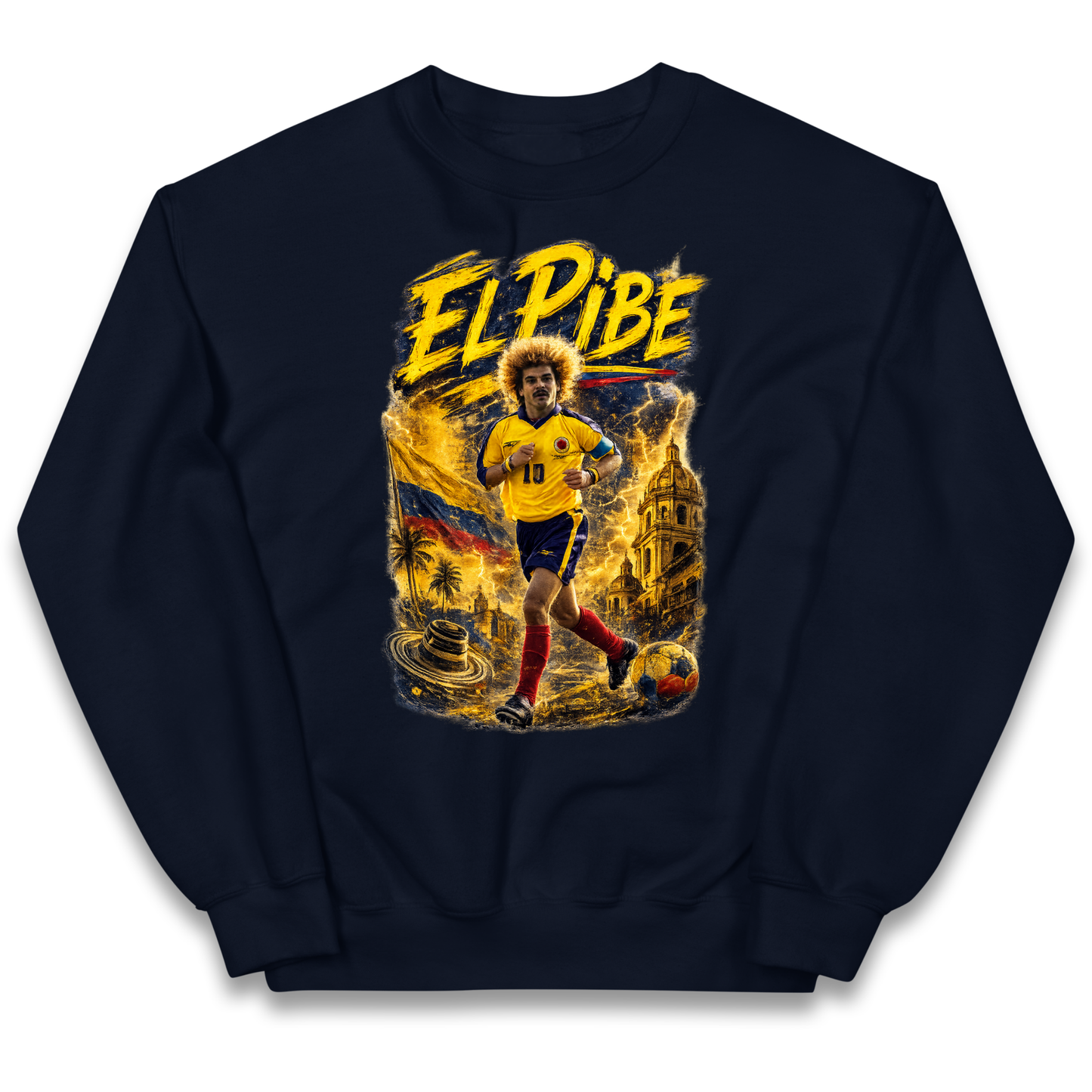Carlos Valderrama Colombia Football Kids Sweatshirt