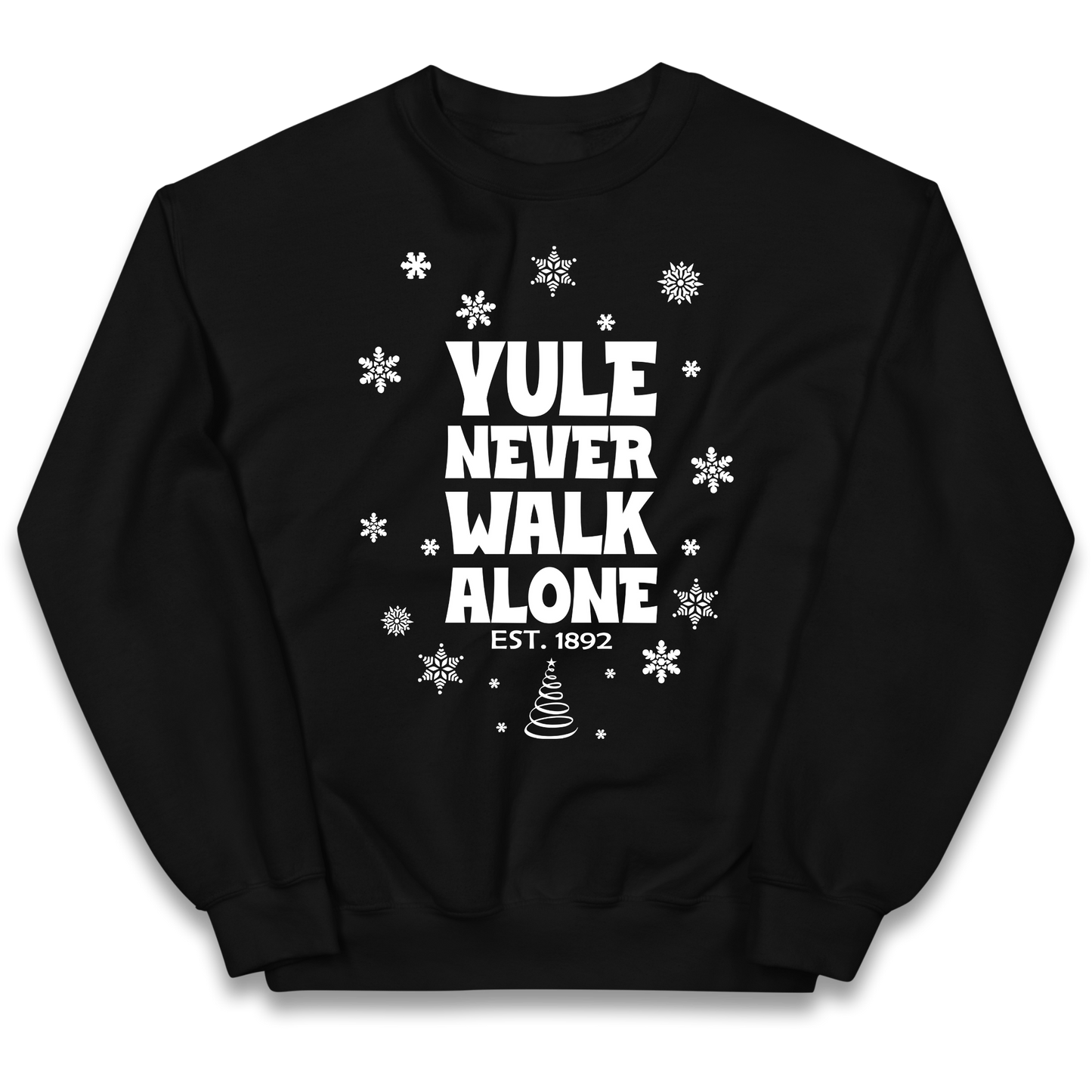Yule Never Walk Alone Liverpool Christmas kids sweatshirt