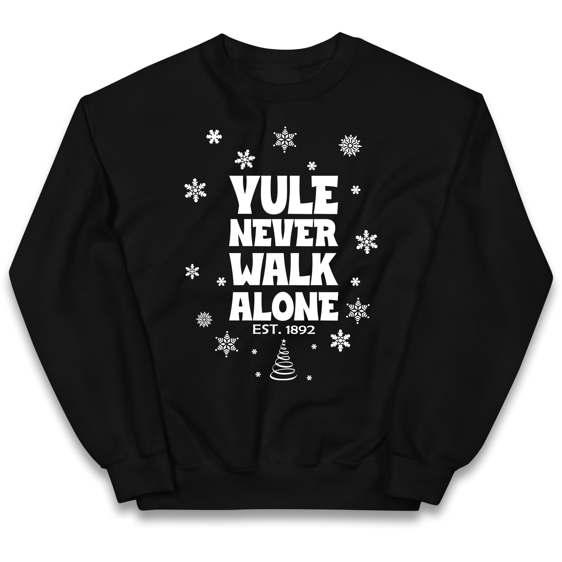 Yule Never Walk Alone Liverpool Christmas kids sweatshirt