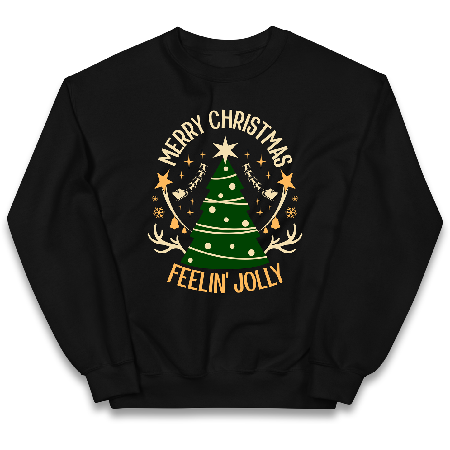 Merry Christmas Feeling Jolly Christmas kids sweatshirt
