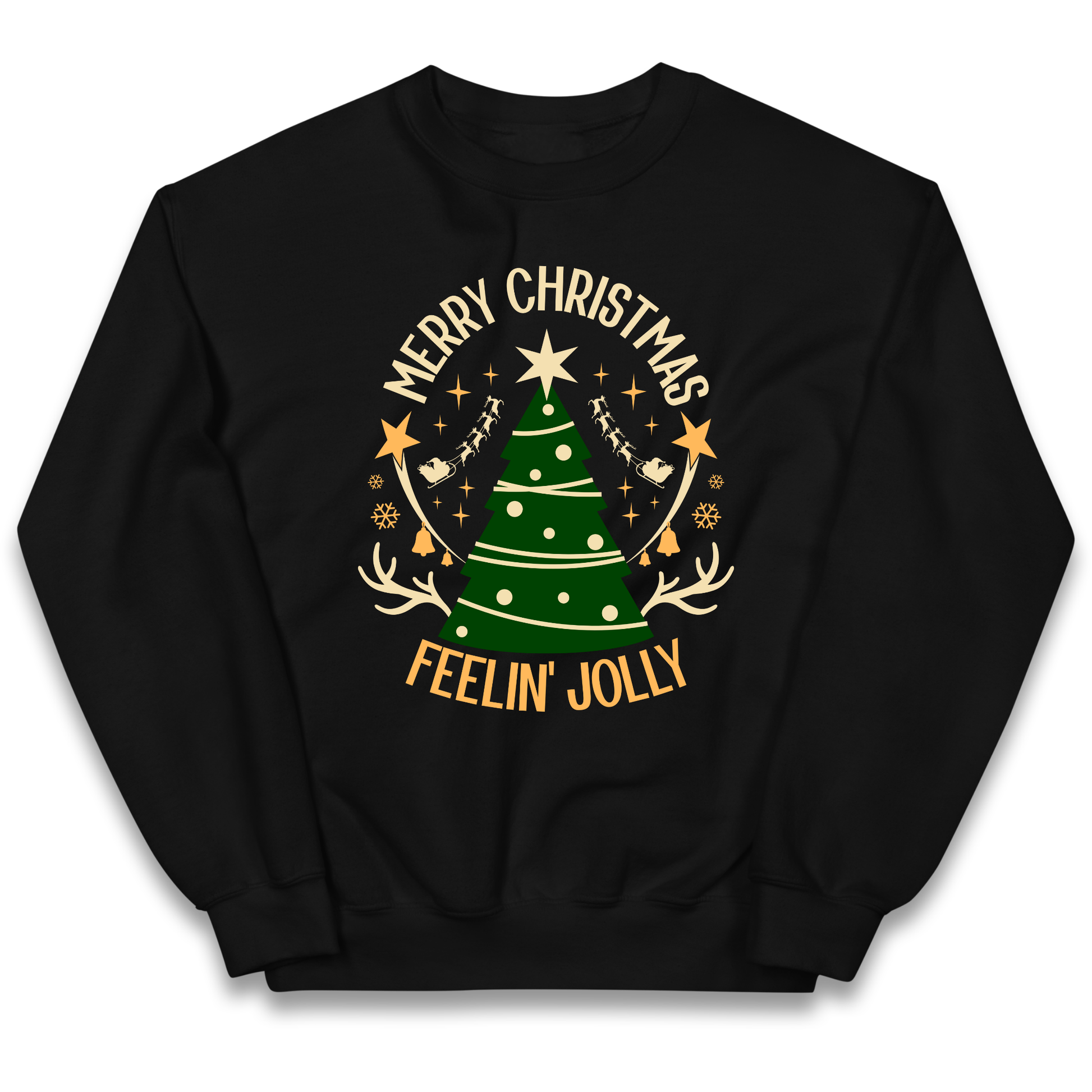 Merry Christmas Feeling Jolly Christmas kids sweatshirt