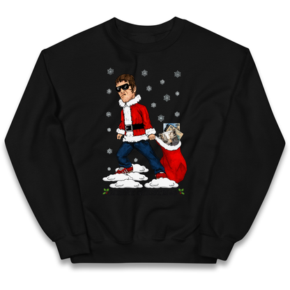 Liam Gallagher Christmas Santa kids sweatshirt