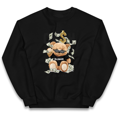 Teddy Bear Billionaire Streetwear kids sweatshirt