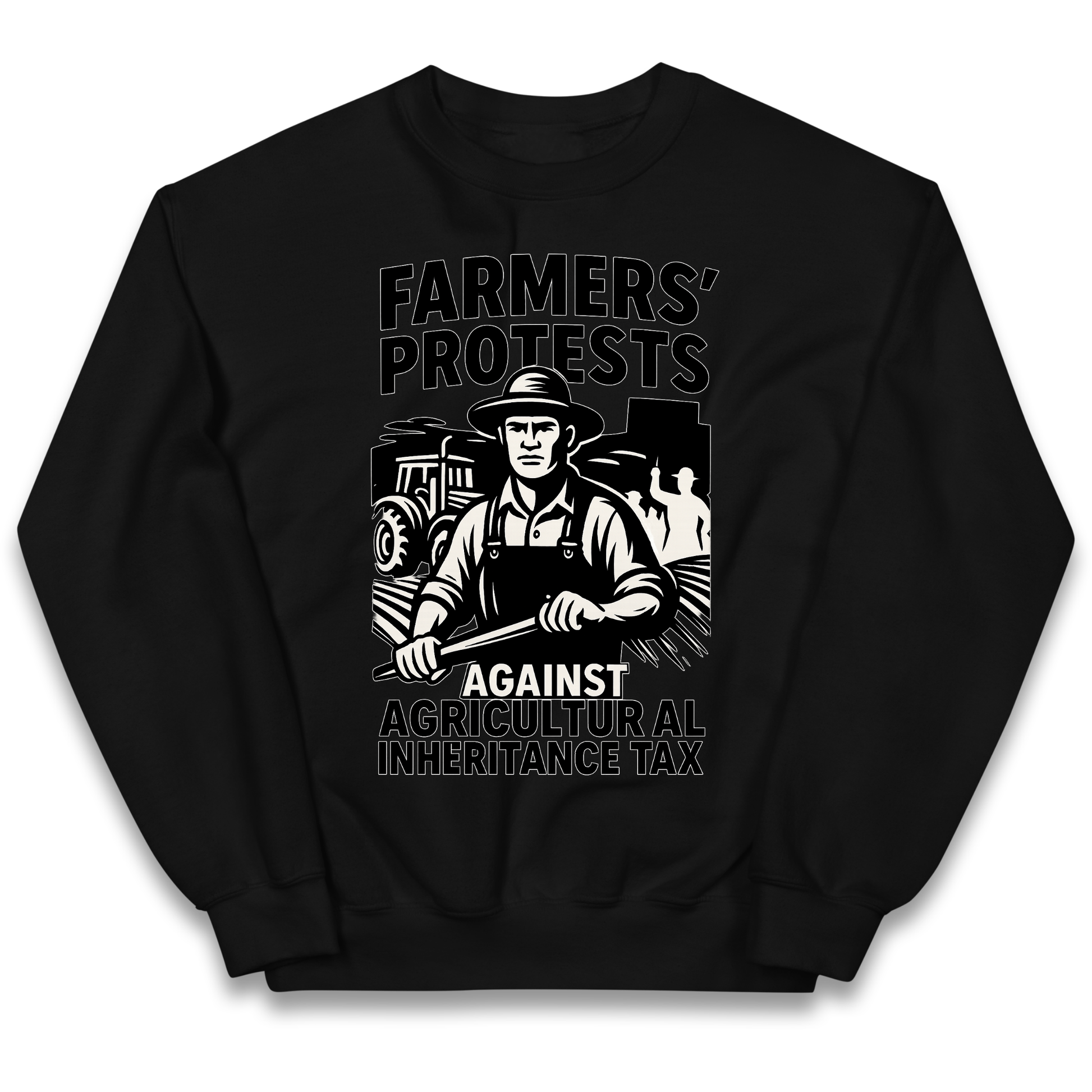 Farmers’ Protests Against Agricultural Inheritance Tax kids sweatshirt