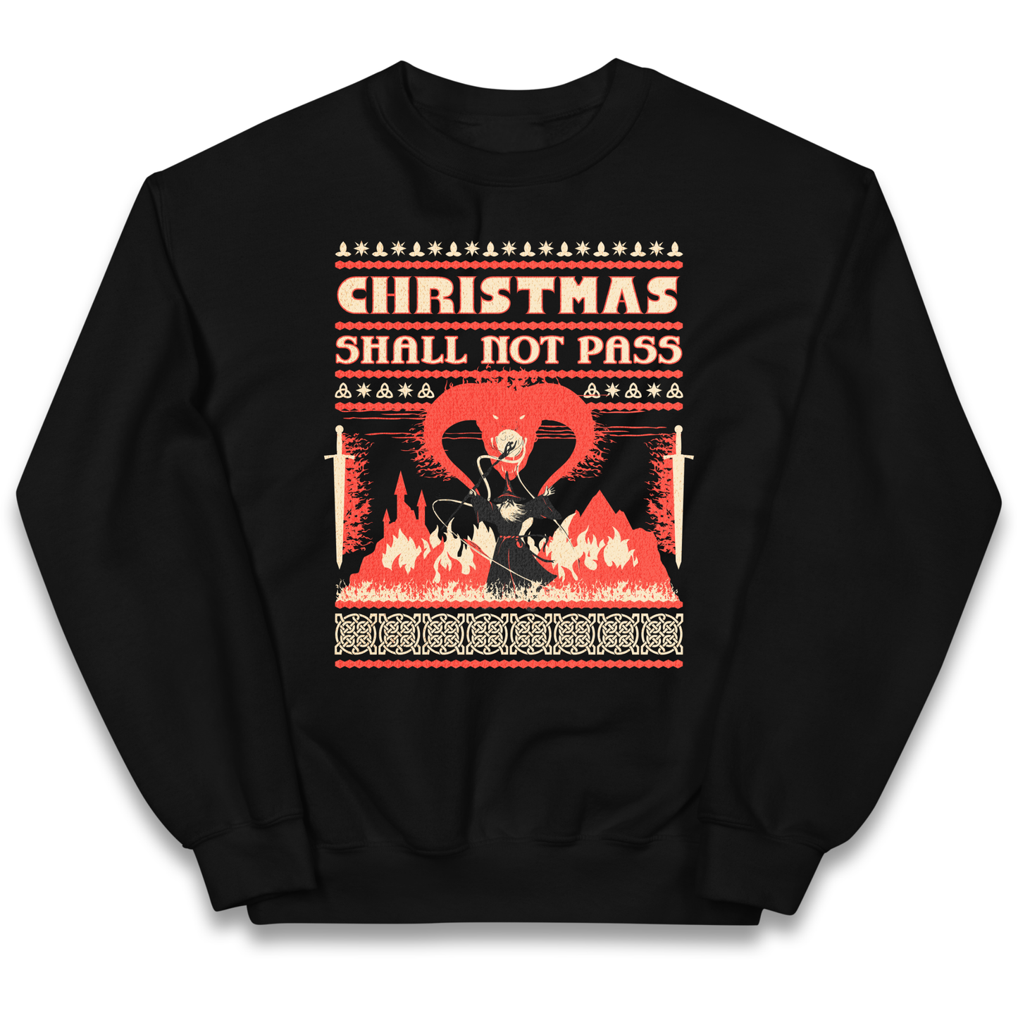 Christmas Shall Not Pass kids sweatshirt