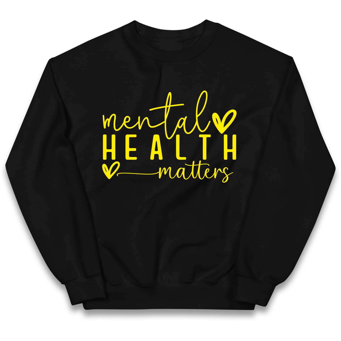 Yellow Mental Health kids sweatshirt