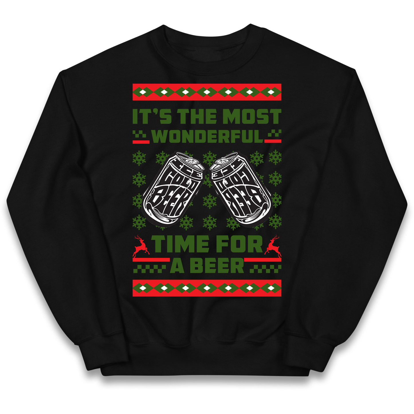 Its The Most Wonderful Time For A Beer Christmas kids sweatshirt