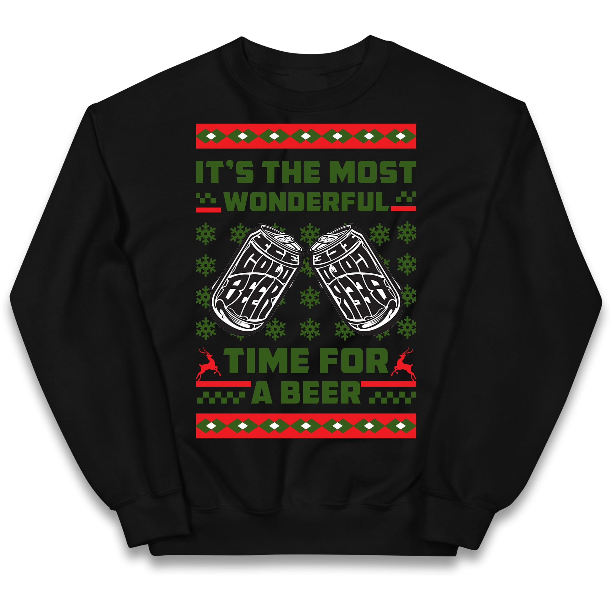 Its The Most Wonderful Time For A Beer Christmas kids sweatshirt