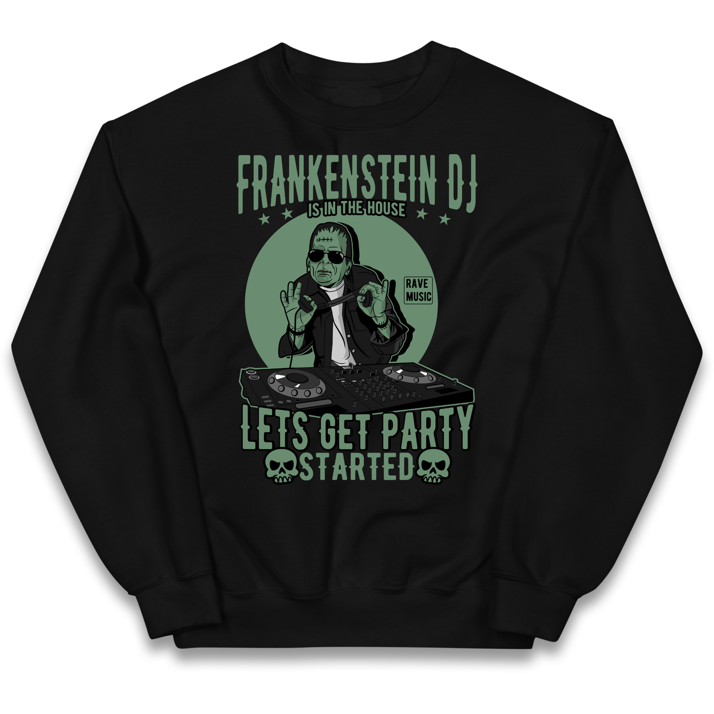 Frankenstein DJ kids sweatshirt