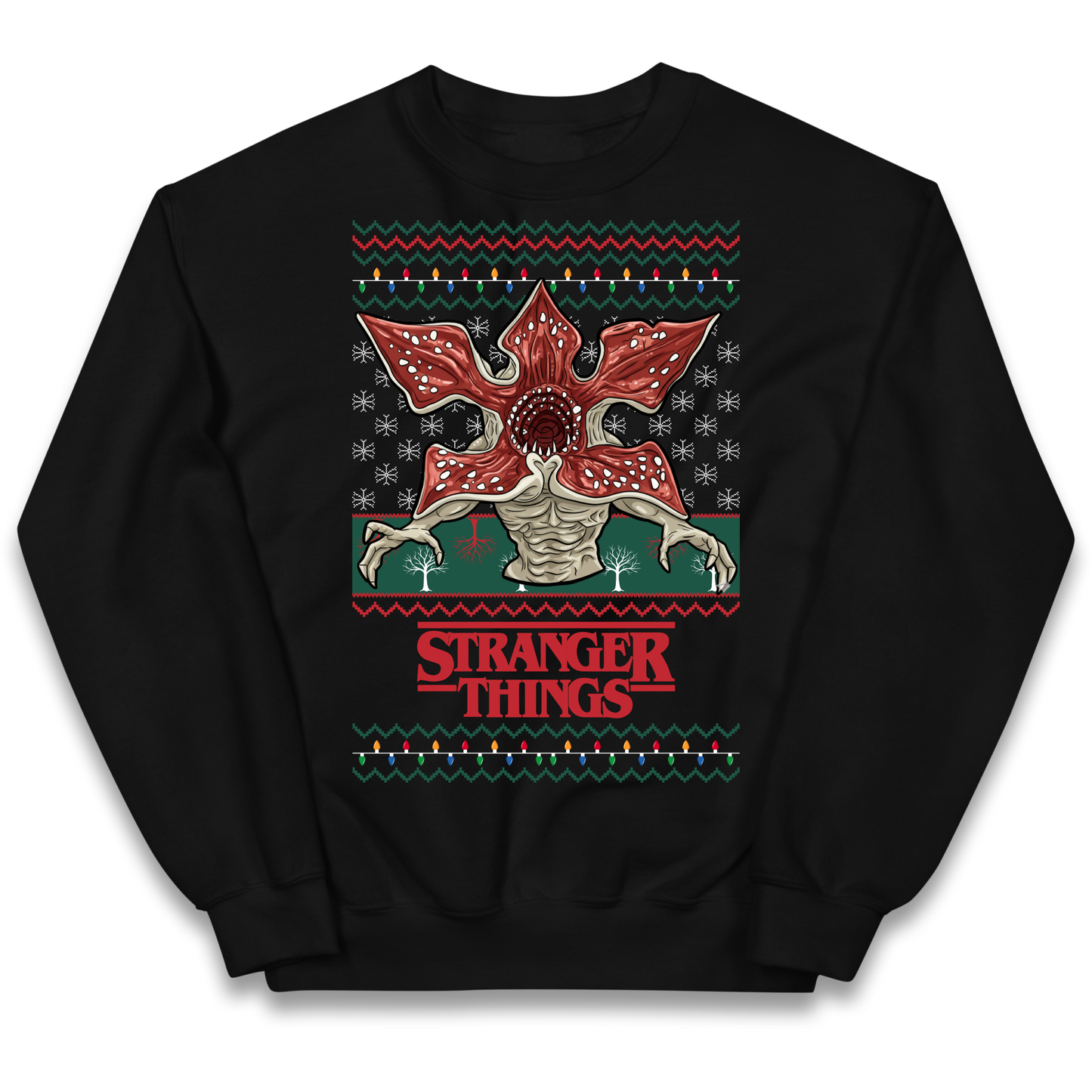 Demogorgon Christmas Kids Jumper