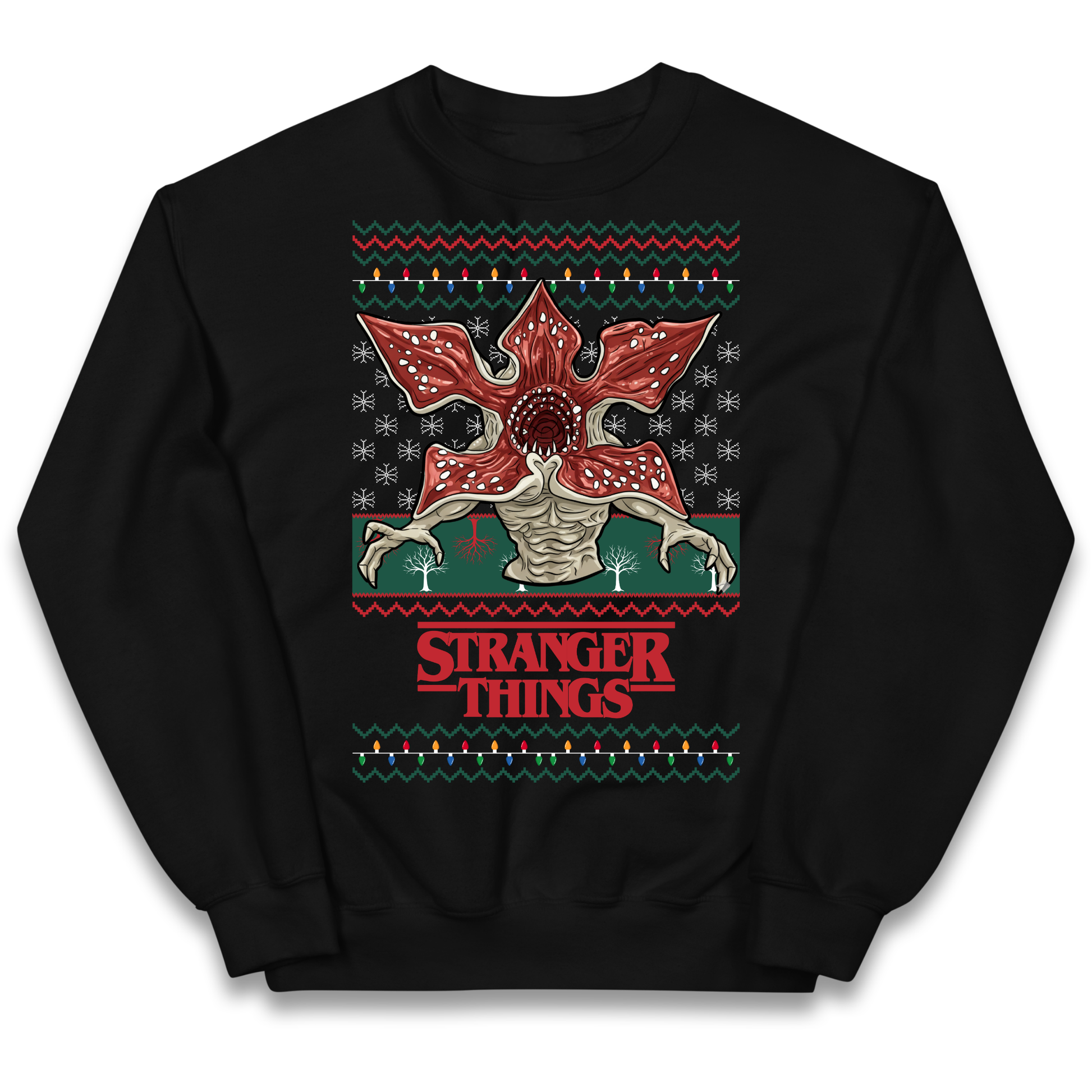 Demogorgon Christmas Kids Jumper