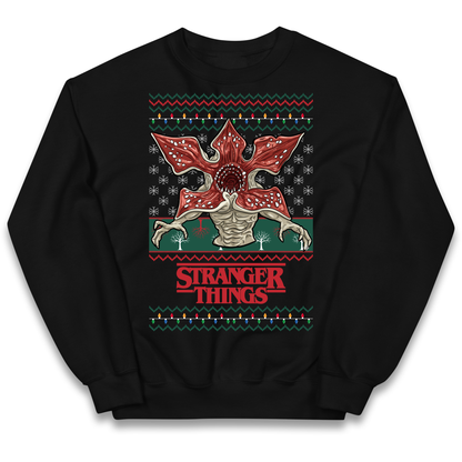 Demogorgon Christmas Kids Jumper