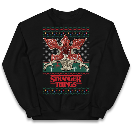 Demogorgon Christmas Kids Jumper