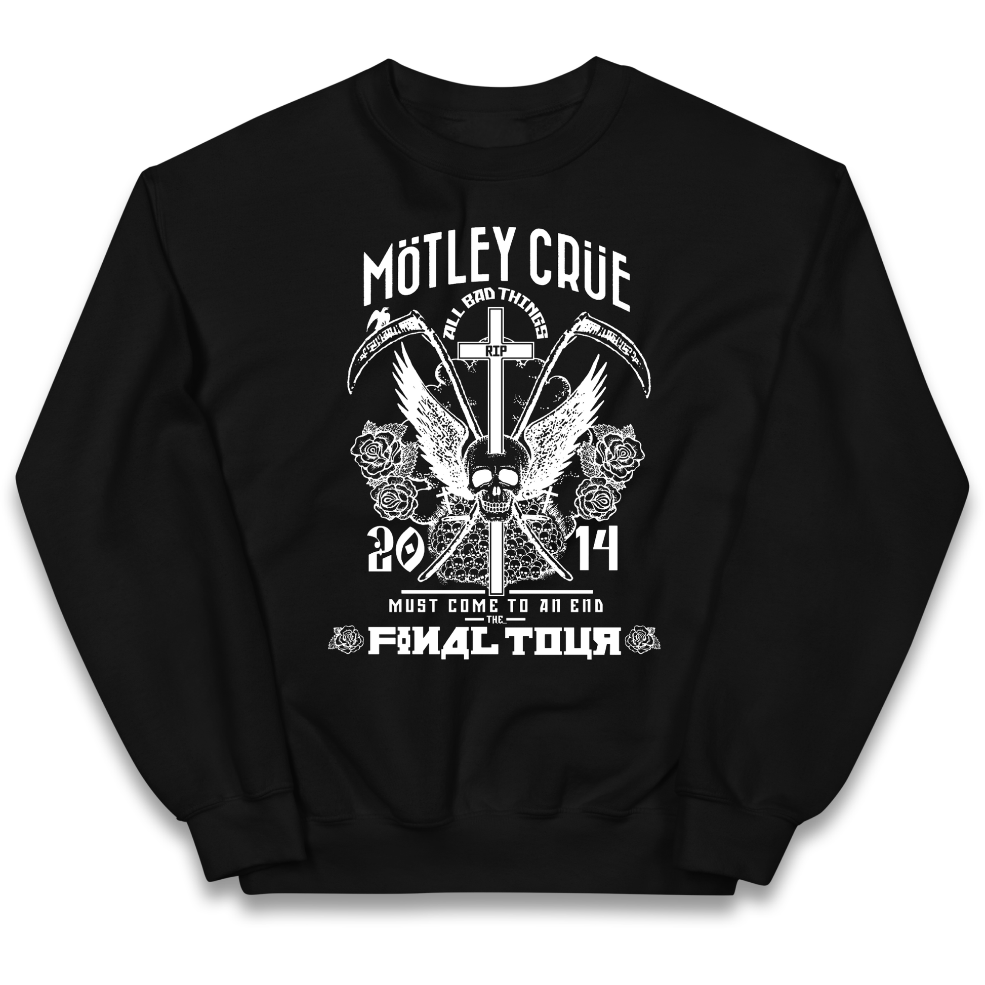 Motley Crue All Bad Things kids sweatshirt