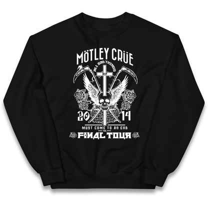 Motley Crue All Bad Things kids sweatshirt
