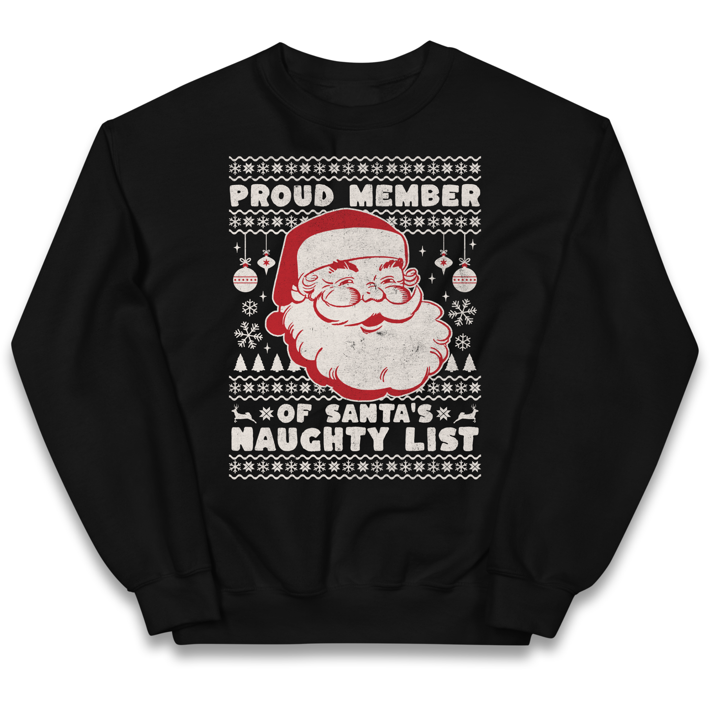 Proud Member Of Santas Naughty List Christmas kids sweatshirt