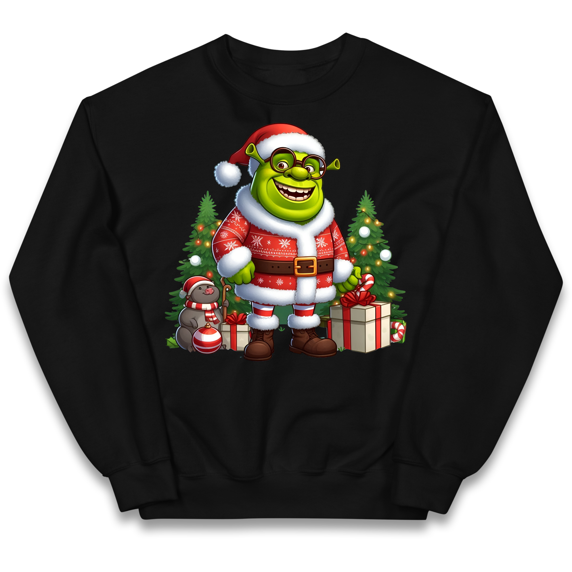 Shrek Santa Claus Presents kids sweatshirt