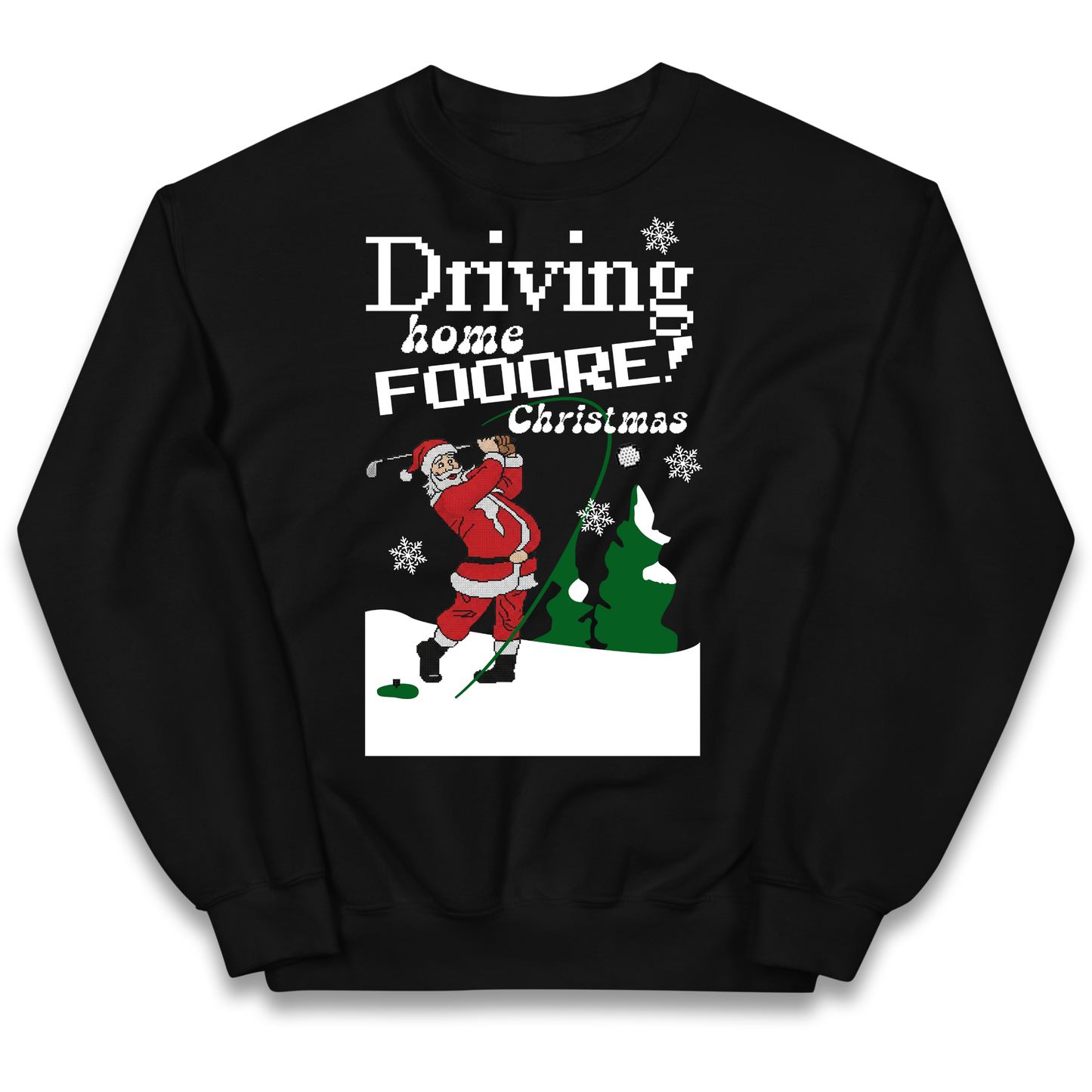 Christmas Golf Kids Sweatshirt